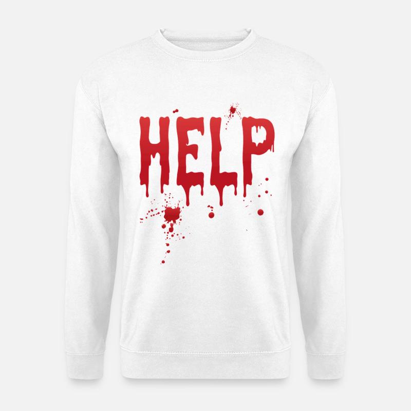 Help - Unisex Sweatshirt - white