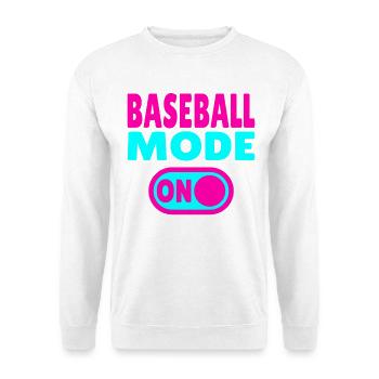 Mode baseball activé – Pour les joueurs et les vrais fans - Sweat-shirt Unisexe - blanc - Devant