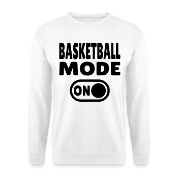 Basketball Mode ON – Spieler & Fan Design - Unisex Pullover - Weiß - Vorne