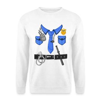 Police Uniform and Accessories - Unisex Sweatshirt - white - Front