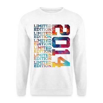 LIMITED EDITION 2014 12 JAHRE 12. GEBURTSTAG - Unisex Pullover - Weiß - Vorne