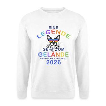 Grundschule Legende vom Geländer 2026 - Unisex Pullover - Weiß - Vorne
