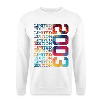 LIMITED EDITION 2003 23 JAHRE 23. GEBURTSTAG - Unisex Pullover - Weiß - Vorne