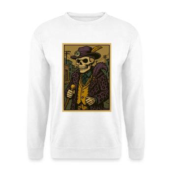 Ghetto Pimp Doctor Skeleton - Unisex Sweatshirt - white - Front