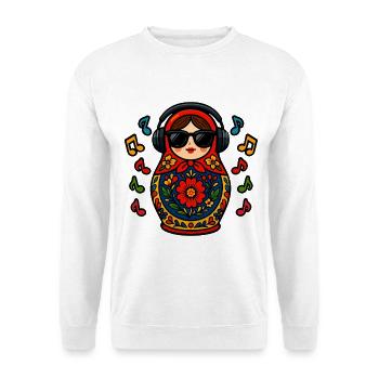 Russisch Matroesjka Muziek Russisch - Uniseks sweater - wit - Voor
