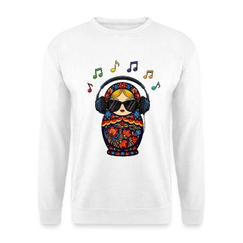 Russisch Matroesjka Muziek Russisch - Uniseks sweater - wit - Voor