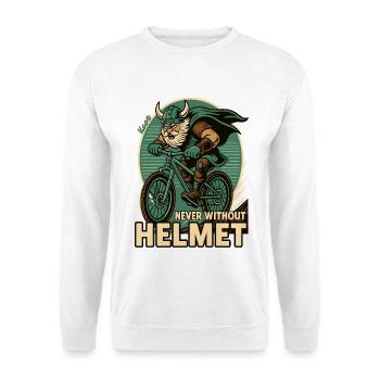 Conception de motivation de cycliste viking - Sweat-shirt Unisexe - blanc - Devant