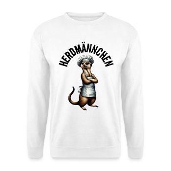 Herdman Meerkat Cook Funny Cooking - Unisex Sweatshirt - white - Front