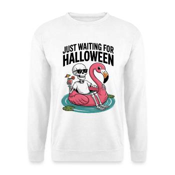 Sommerween : Attendez Halloween avec Skeleton - Sweat-shirt Unisexe - blanc - Devant