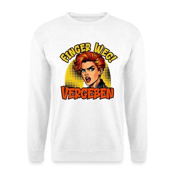 Malle HANDS OFF FORGIVEN Funny - Unisex Sweatshirt - white - Front
