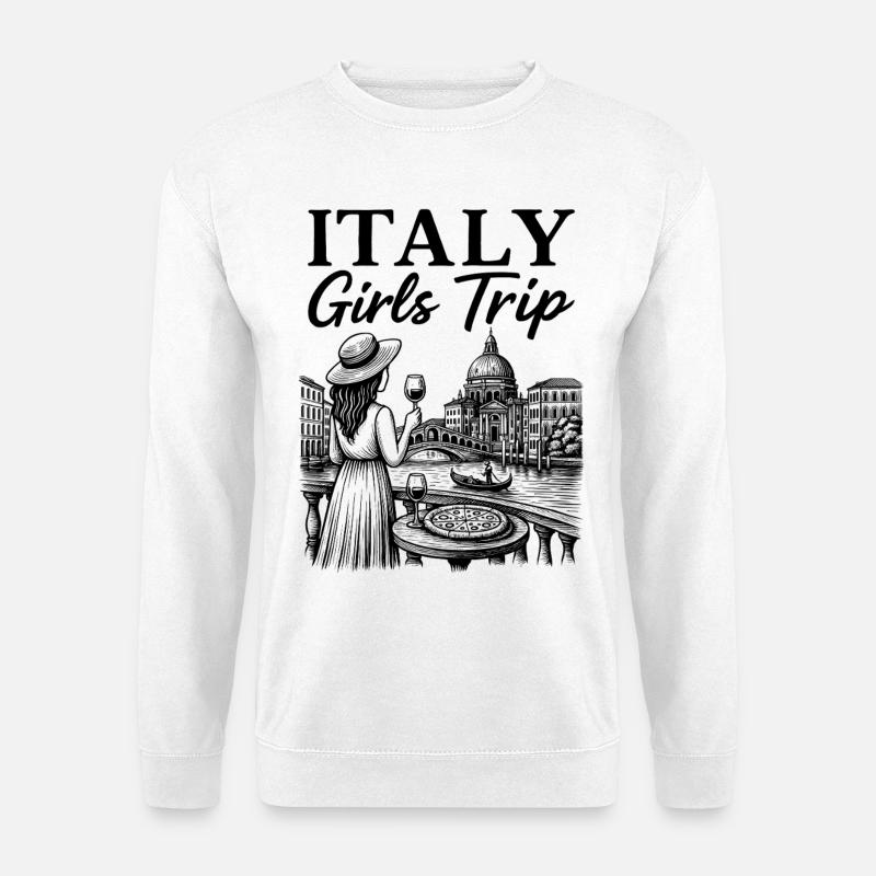 Abstrakte Minimalismus Grafik - Unisex Pullover - Weiß
