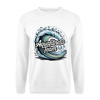 Conception de la motivation de l'équipe d'aquafitness - Sweat-shirt Unisexe - blanc - Devant