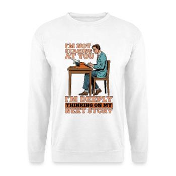 Screenwriter I'm Not Staring At You I'm Writing - Unisex Sweatshirt - white - Front