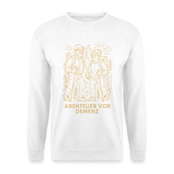 Adventure Before Dementia Fun Camping Camper Nature - Unisex Sweatshirt - white - Front