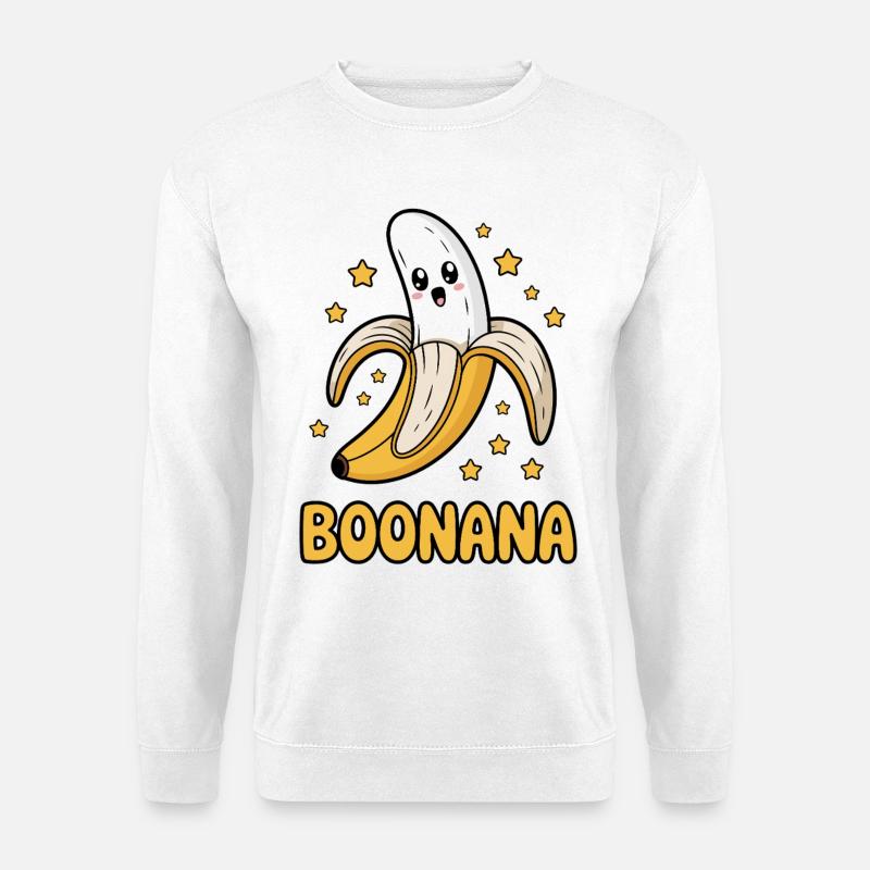 Boonana Halloween Banane - Unisex Pullover - Weiß