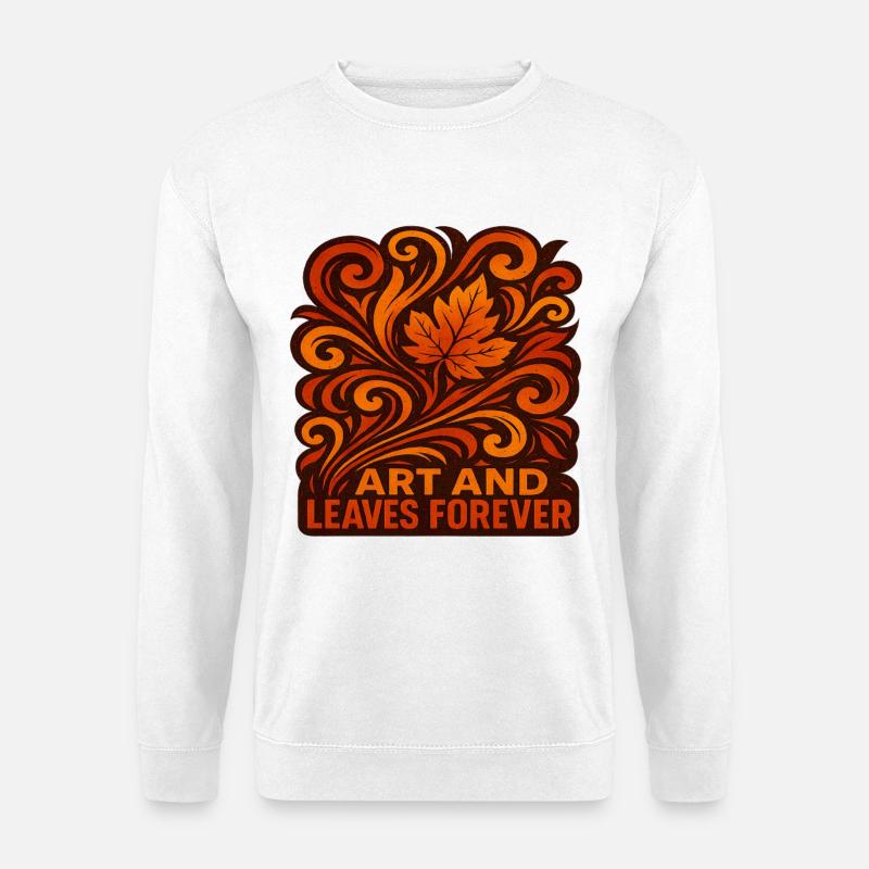 Abstract Autumn Herbst Herbstlich - Unisex Pullover - Weiß