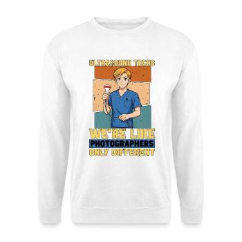 Sonographer Ultrasound Techs We're Like Sonography - Unisex Pullover - Weiß - Vorne
