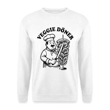 Veggie Kebab - Salad Fast Food - Irony Saying - Unisex Sweatshirt - white - Front