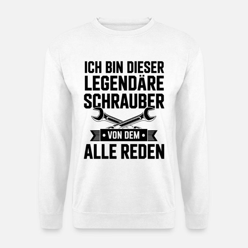 Legendäre Schrauber - Unisex Pullover - Weiß