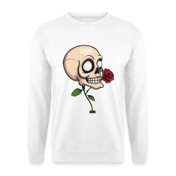Skull Rose - Unisex Sweatshirt - white - Front