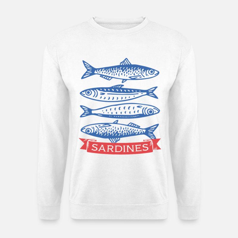 Sardinen - Unisex Pullover - Weiß
