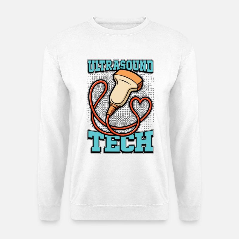 Sonographer Ultrasound Tech Sonography Xray Tech - Unisex Pullover - Weiß