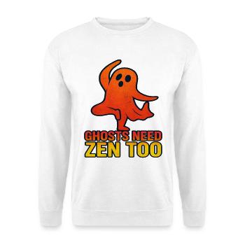 Yoga Geist Yogalehrer Halloween - Unisex Pullover - Weiß - Vorne