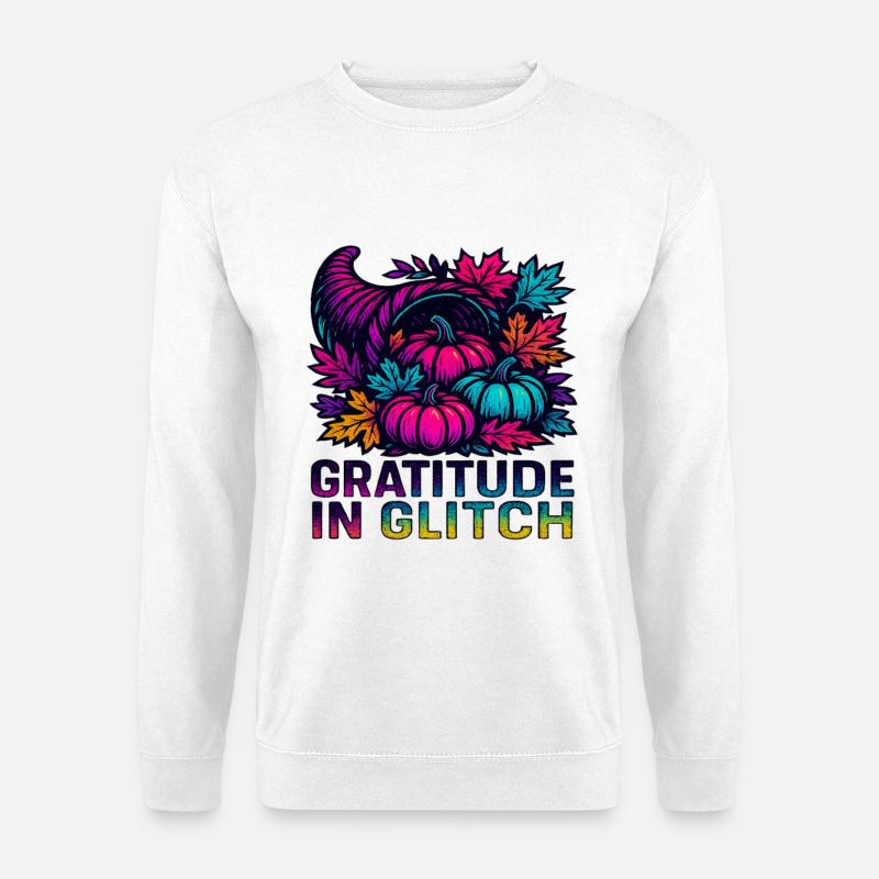 Glitchcore Thanksgiving - Unisex Sweatshirt - white