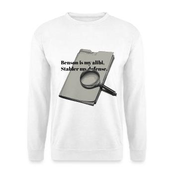Benson & Stabler | Drôle Rétro SVU True Crime - Sweat-shirt Unisexe - blanc - Devant