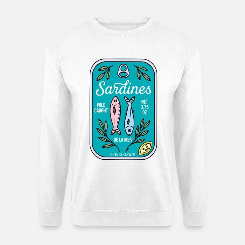 Sardinen - Unisex Pullover - Weiß