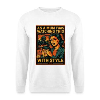 Mother in Horror Retro Comic Style - Unisex Sweatshirt - white - Front
