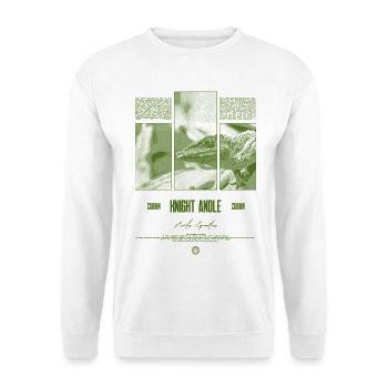 Kubanischer Ritter Anole Eidechse Besitzer Reptilienhalter - Unisex Pullover - Weiß - Vorne