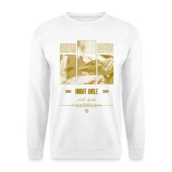 Kubanischer Ritter Anole Eidechse Besitzer Reptilienhalter - Unisex Pullover - Weiß - Vorne