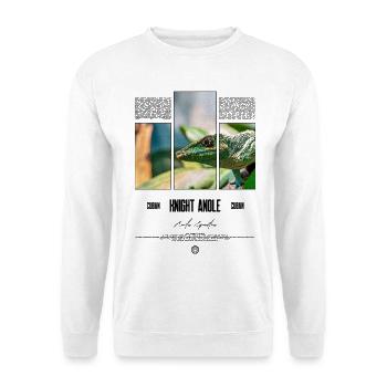 Kubanischer Ritter Anole Eidechse Besitzer Reptilienhalter - Unisex Pullover - Weiß - Vorne