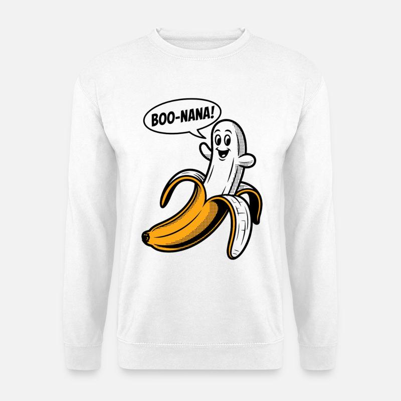 Boonana Halloween Banane - Unisex Pullover - Weiß