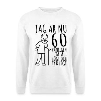 Cadeau 60ème anniversaire 60ème cadeau d’anniversaire pour homme de 60 ans - Sweat-shirt Unisexe - blanc - Devant