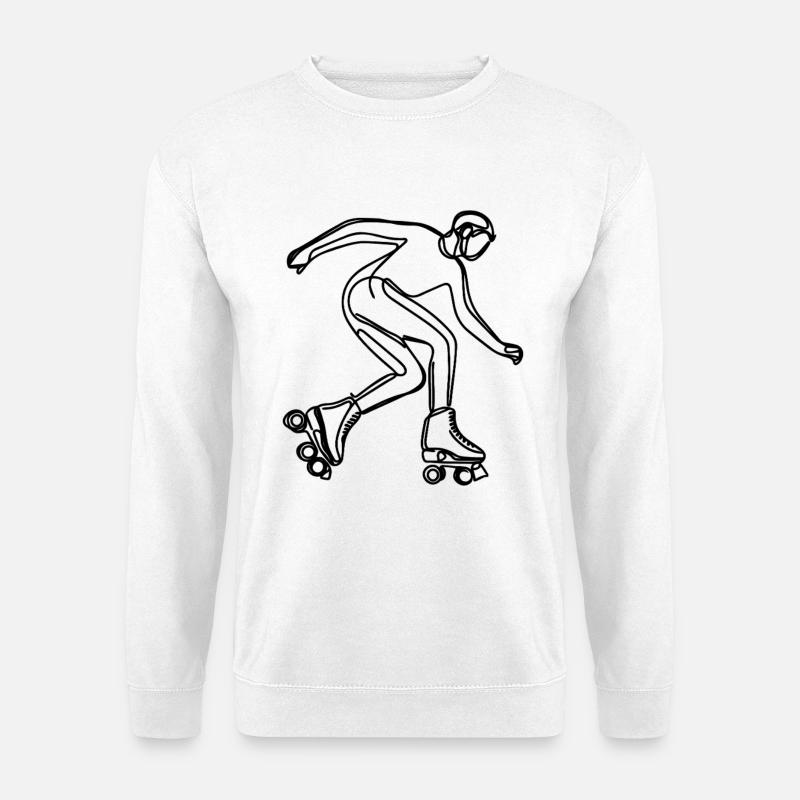 Rollschuhläufer - Unisex Pullover - Weiß