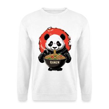 Panda Ramen Meisterschüssel - Unisex Pullover - Weiß - Vorne
