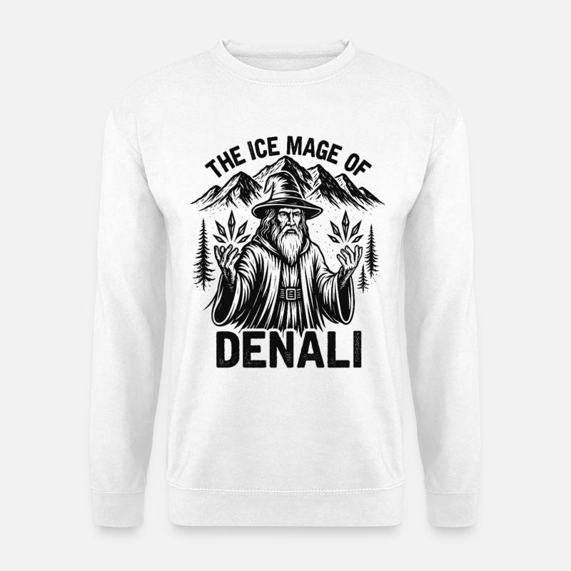 Der Eiszauberer von Denali - Unisex Pullover - Weiß