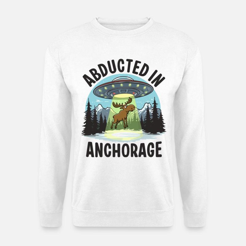 Abducted in Anchorage - Unisex Pullover - Weiß