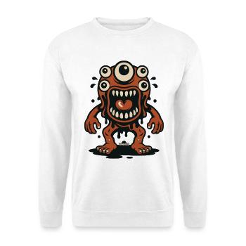 The Many Big Eyes Monster - Unisex Sweatshirt - white - Front