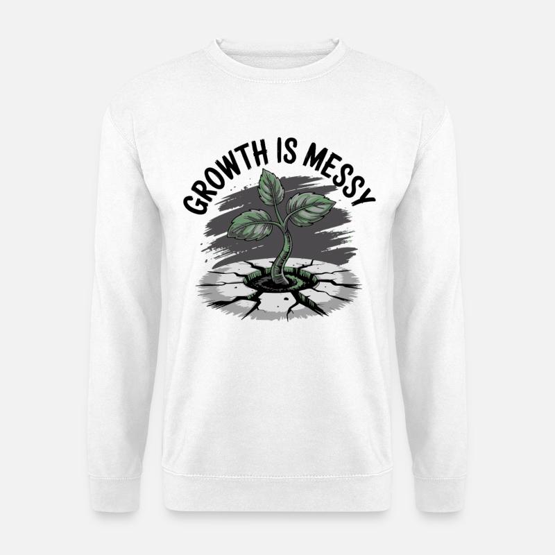 Wachstum ist chaotisch - Unisex Pullover - Weiß