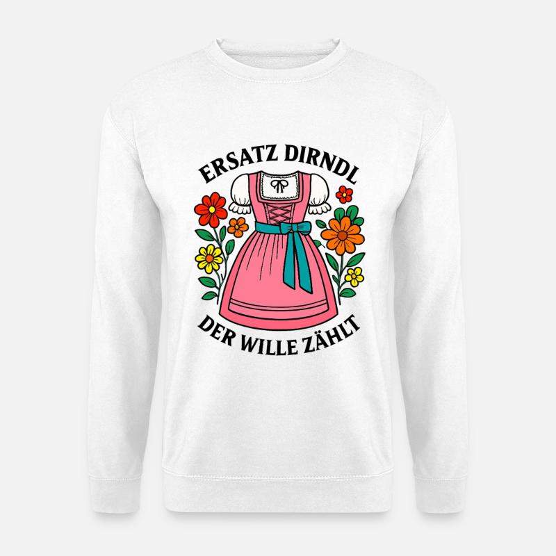 Dirndl Replacement – The Will Counts - Unisex Sweatshirt - white