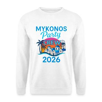 Mykonos Party Crew 2026 - Unisex Pullover - Weiß - Vorne