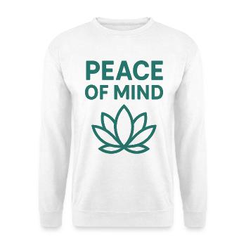 Frieden des Geistes Blatt-Design - Sweat-shirt Unisexe - blanc - Devant