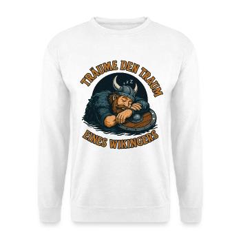 Dream : T-shirt de sommeil Dream d’un viking - Sweat-shirt Unisexe - blanc - Devant
