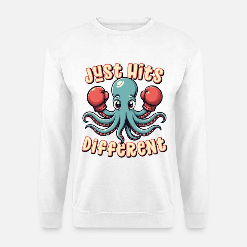 Just Hits Different - Unisex Sweatshirt - white