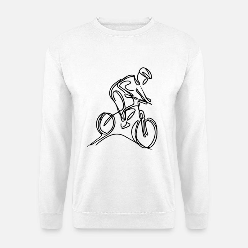 Mountainbiker - Unisex Pullover - Weiß