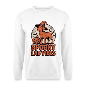 Spooky Foxred Labrador Halloween - Unisex Sweatshirt - white - Front