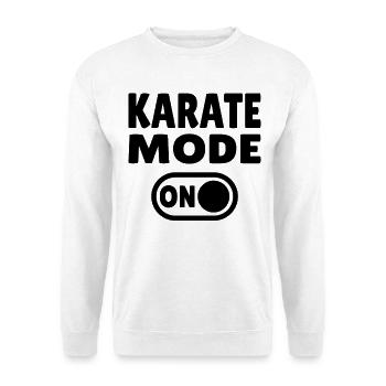 Mode Karaté ON – Motivation pour les artistes martiaux - Sweat-shirt Unisexe - blanc - Devant